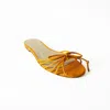 Maile Women's Yellow / Orange Macky Flat Sandal In Mango Orange In Yellow/orange