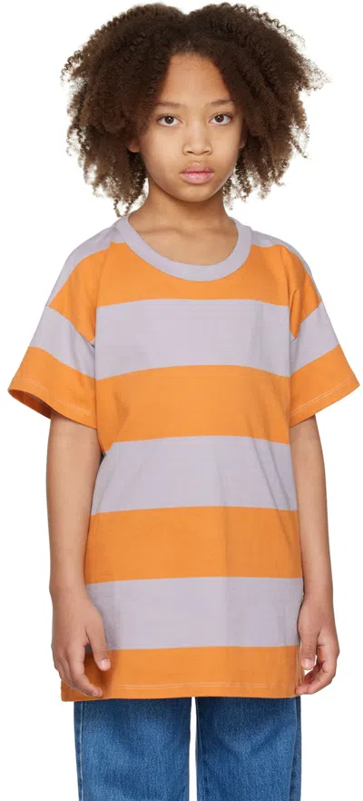 Main Story Kids Gray & Yellow Boxy T-shirt In Nugget