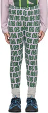 Main Story Kids Gray Monogram Legging In Dapple Grey Monogram