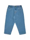 Main Story Stonewashed Elasticated-waist Jeans In Blue