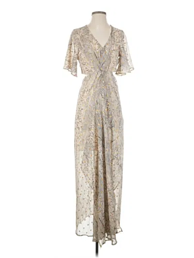 Pre-owned Main Strip Casual Dress In Silver