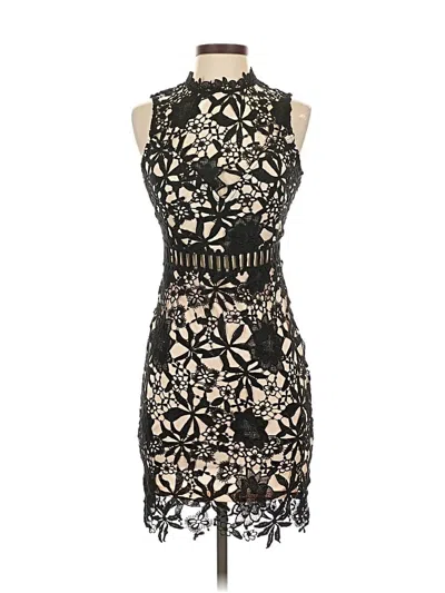 Pre-owned Main Strip Cocktail Dress In Black