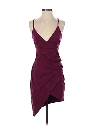Pre-owned Main Strip Cocktail Dress In Purple