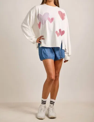 Main Strip Josie Top In White