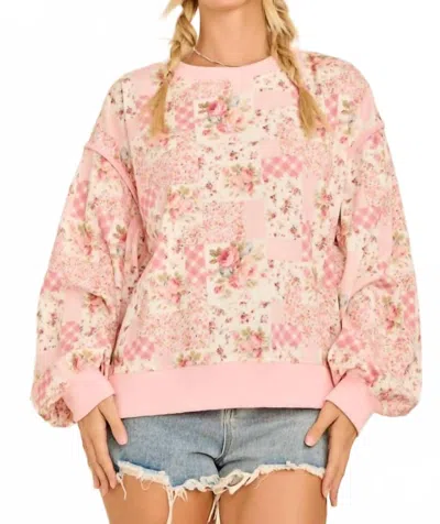 Main Strip Laurelie Top In Pink