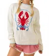 Main Strip Lobster Sweater Knit Long Sleeve Top In White In Neutral