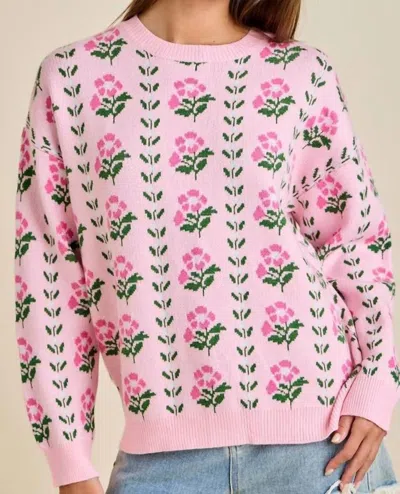 Main Strip Marilla Sweater In Pink