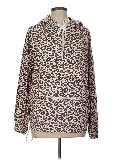 Pre-owned Main Strip Pullover Hoodie In Brown