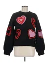 Main Strip Pullover Sweater In Black