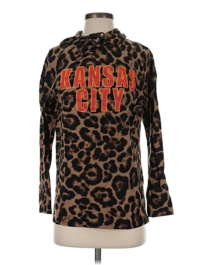 Pre-owned Main Strip Pullover Sweater In Brown