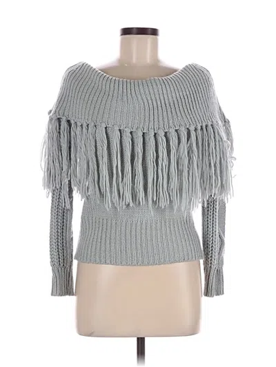 Pre-owned Main Strip Pullover Sweater In Gray