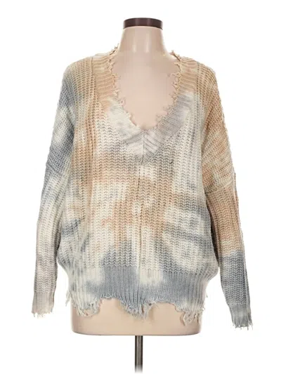 Pre-owned Main Strip Pullover Sweater In Tan