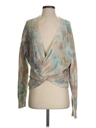 Pre-owned Main Strip Pullover Sweater In Teal