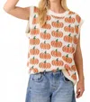 Main Strip Pumpkin Sweater In Orange In Orange