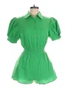 Main Strip Romper In Green