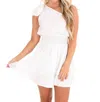 Main Strip Something New One Shoulder Dress In White