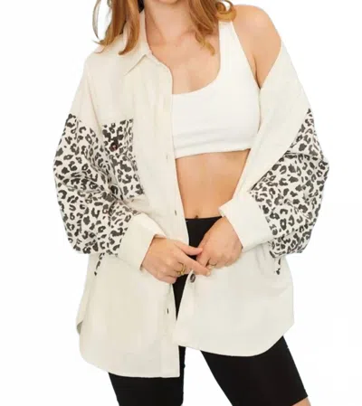 Main Strip Wildwood Crush Shacket In Off White In Neutral