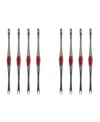 Maine Man Seafood Set Of 8 Stainless Steel And Silicone Picks In Red
