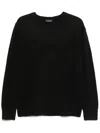 Mainless Crew-neck Sweater In Black