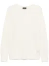 Mainless Crew-neck Sweater In White