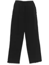 Mainless Distressed Track Trousers In Black