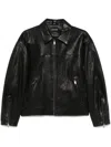 Mainless Leather Jacket In Black
