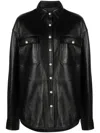 Mainless Hemd Mit Glanzoptik In Black