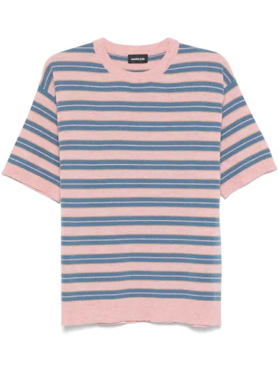 Mainless Striped T-shirt In Pink