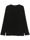 Mainless Waffle-knit T-shirt In Black