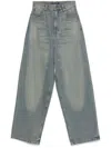 Mainless Wide-leg Jeans In Blue