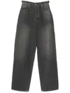 Mainless Wide-leg Jeans In Grey