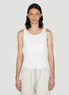 Mainline:rus/fr.ca/de Draped Tank Top In White