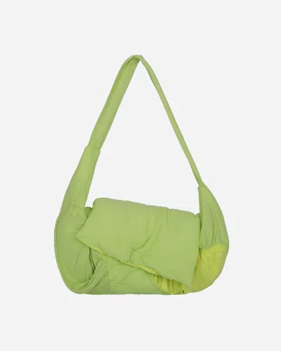 Mainline:rus/fr.ca/de Jersey Pillow Bag Neon Green / Yellow In Black