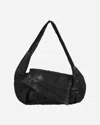 Mainline:rus/fr.ca/de Nylon Pillow Bag Black In Purple