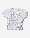 MAINLINE:RUS/FR.CA/DE WOMEN S RIVETS DRAPED T-SHIRT WHITE