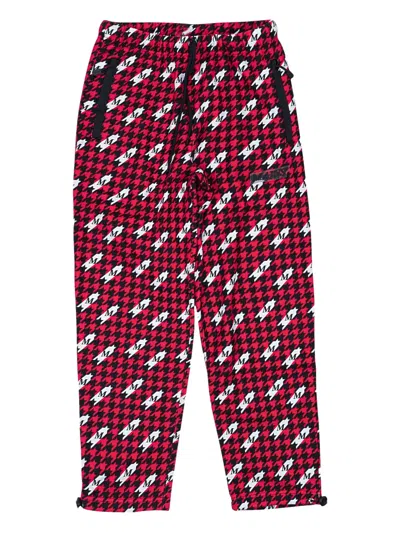 MAINS HOUNDSTOOTH "BLACK" TRACK PANTS