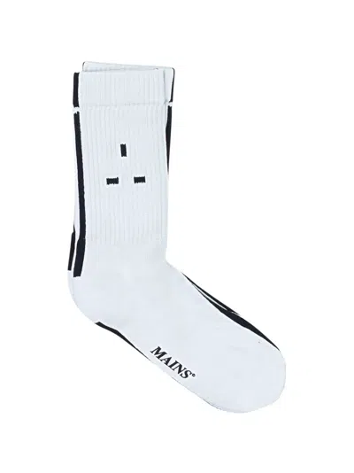 Mains Logo "white" Ankle Socks