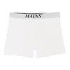 Mains Logo White Black Boxer In Multi