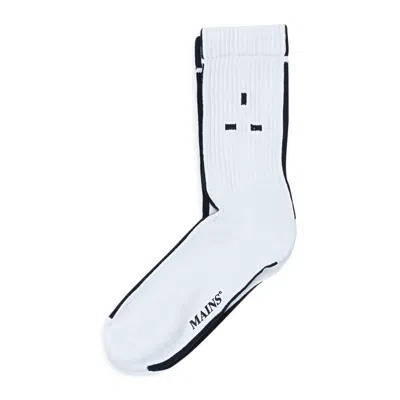 Mains Logo White/black Socks