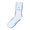 Mains Logo White/blue Socks In White