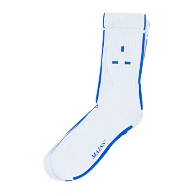 Mains Logo White/blue Socks