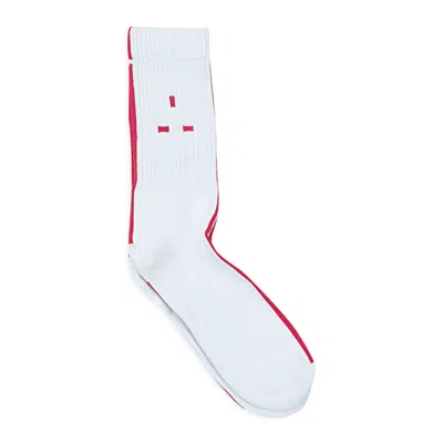 Mains Logo White/red Socks
