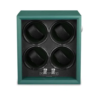 Mainspring Oxford Guardian 4-slot Watch Winder In Green