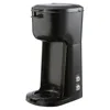 Mainstays Compact 1000 Watt Single Serve Coffee Maker In Black In Black