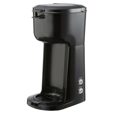 Mainstays Compact 1000 Watt Single Serve Coffee Maker In Black