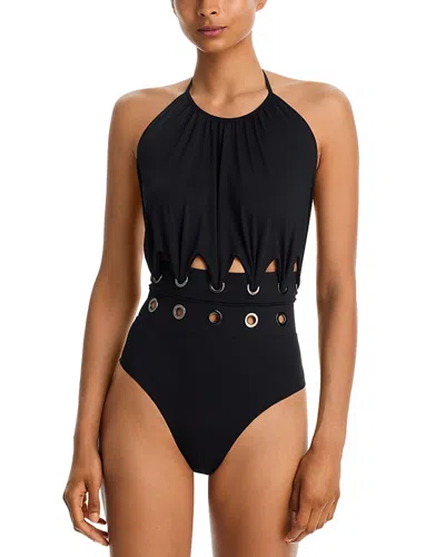 Maio Paris Deesse One Piece Swimsuit In Black