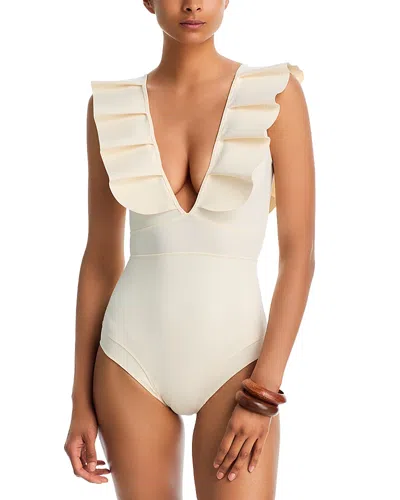 Maio Paris Isabela One Piece Swimsuit In White