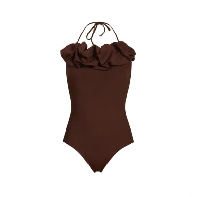 Maio Paris Maillot Une Pièce Aurora In Brown