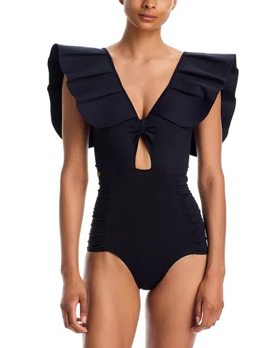 Maio Paris Montaigne One Piece Swimsuit In Black