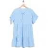 Maisie Embroidered Eyelet Short Sleeve Cotton Minidress